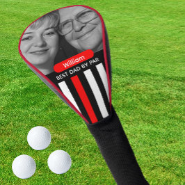 Dunne Rode Lijn, Beste Papa, Foto, Monogram, Vlag Golfheadcover
