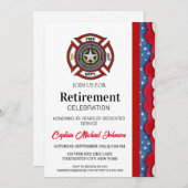 Dunne rode lijn brandweer pensioen kaart (Voorkant / Achterkant)