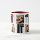 Dunne rode lijn brandweerman foto koffie Mok (Midden)