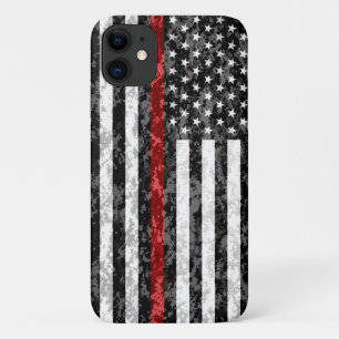 Dunne Rode Lijn Camo Vlag Case-Mate iPhone Case