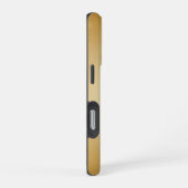 Dunne rode lijn gouden gradiënt iPhone hoesje (Rechterkant)