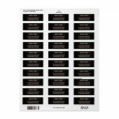 Dunne Rode Lijn Retourlabel Etiket (Full Sheet)