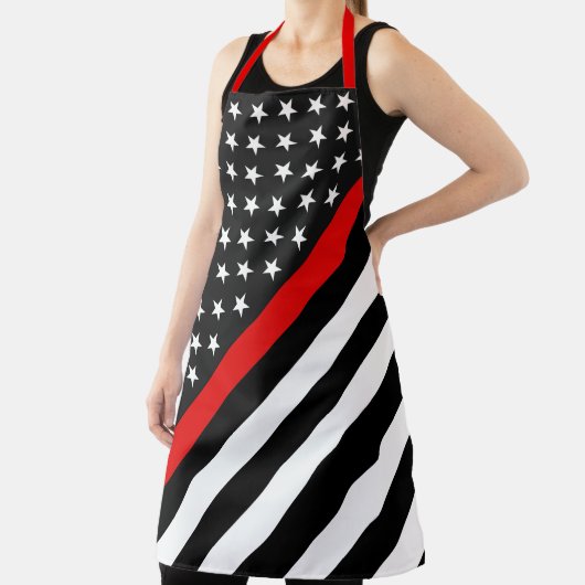 Dunne rode lijn schort (Insitu)