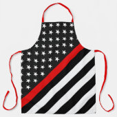 Dunne rode lijn schort (Voorkant)