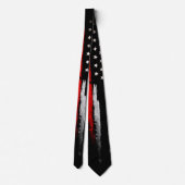 Dunne rode lijn stropdas (Achterkant)