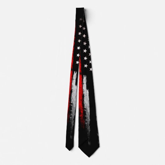 Dunne rode lijn stropdas (Achterkant)