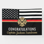 Dunne rode lijn vlag bevestigt de afscheiding van  spandoek (Horizontaal)