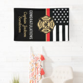 Dunne rode lijn vlag bevestigt de afscheiding van spandoek (Insitu)