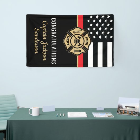 Dunne rode lijn vlag bevestigt de afscheiding van  spandoek (Beurs)