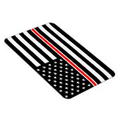 Dunne Rode Lijn-vlag: brandweerman heldenmonument Magneet (Rechterzijde)