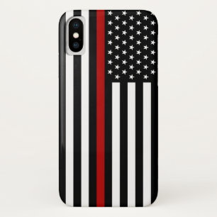 Dunne rode lijnvlag Case-Mate iPhone case