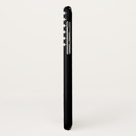 Dunne rode lijnvlag Case-Mate iPhone case (Achterkant/links)