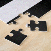 Dunne rode lijnvlag legpuzzel (Zijkant)