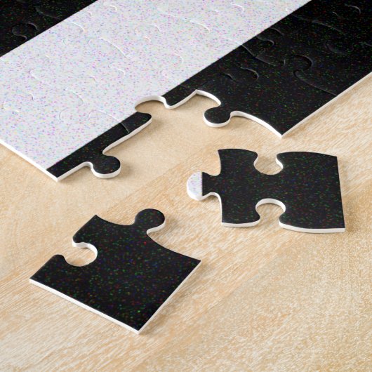 Dunne rode lijnvlag legpuzzel (Zijkant)