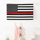 Dunne rode lijnvlag van de Amerikaanse banner (Insitu)