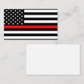 Dunne rode lijnvlag visitekaartje (Voorkant / Achterkant)