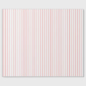 Dunne rode streep op witte of dikke kleur cadeaupapier (Vlak)