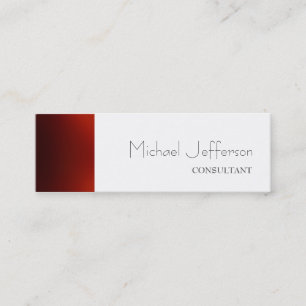 Dunne, rode, witte Visitekaartje