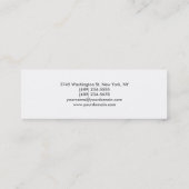 Dunne, rode, witte Visitekaartje (Achterkant)