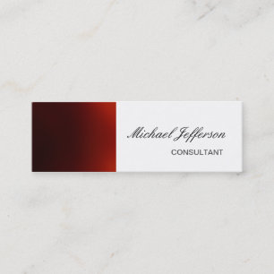 Dunne, rode, witte Visitekaartje