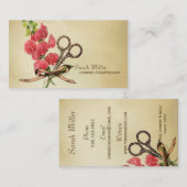 , dunne, roze filesse visitekaartje (Voorkant / Achterkant)