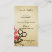 , dunne, roze filesse visitekaartje (Achterkant)