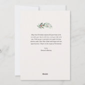 dunne schrift kerstboog feestdagenkaart (Achterkant)