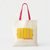 Dunne Strepen Gele 2 Tote Bag (Voorkant)