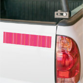 Dunne Strepen Magenta Bumpersticker (Op Truck)
