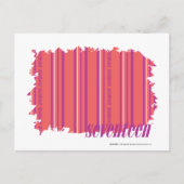 Dunne strepen Roze 2 Briefkaart (Voorkant)