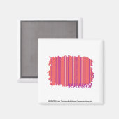 Dunne strepen Roze 2 Magneet (Voorkant / Achterkant)