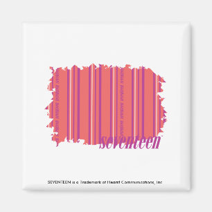 Dunne strepen Roze 2 Magneet