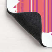 Dunne strepen Roze 2 Muismat (Hoek)