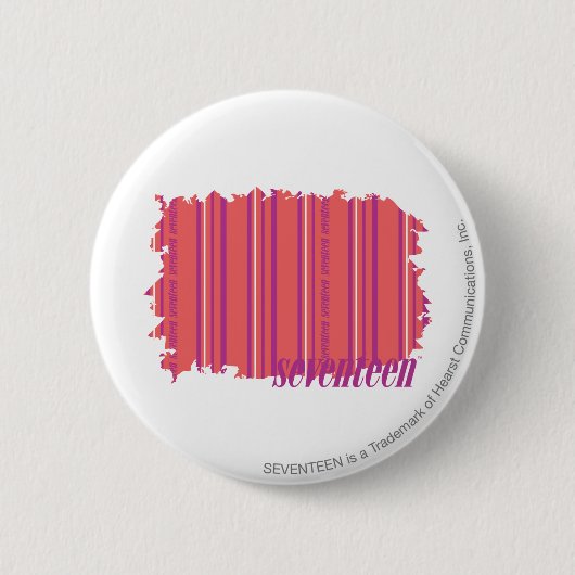 Dunne strepen Roze 2 Ronde Button 5,7 Cm (Voorkant)