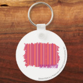 Dunne strepen Roze 2 Sleutelhanger (Voorkant)