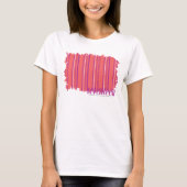 Dunne strepen Roze 2 T-shirt (Voorkant)