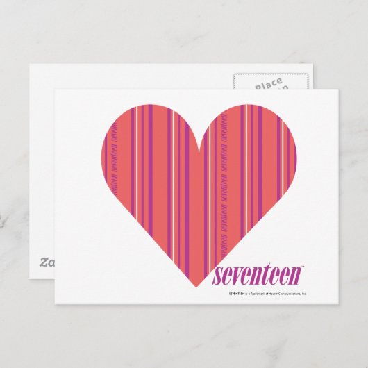 Dunne strepen Roze 3 Briefkaart (Voorkant / Achterkant)