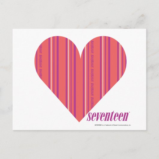 Dunne strepen Roze 3 Briefkaart (Voorkant)