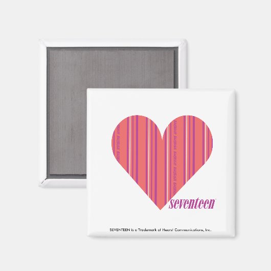 Dunne strepen Roze 3 Magneet (Voorkant / Achterkant)