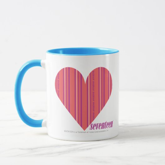 Dunne strepen Roze 3 Mok (Links)