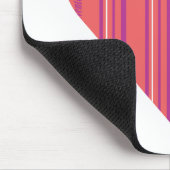 Dunne strepen Roze 3 Muismat (Hoek)