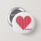 Dunne strepen Roze 3 Ronde Button 5,7 Cm (Voorkant /achterkant)