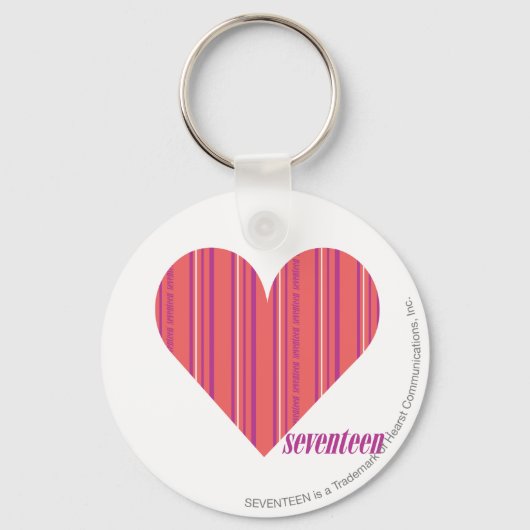 Dunne strepen Roze 3 Sleutelhanger (Voorkant)