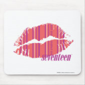 Dunne strepen roze muismat (Voorkant)