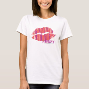 Dunne strepen roze t-shirt