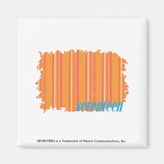 Dunne strepen Sinaasappel 2 Magneet (Voorkant)