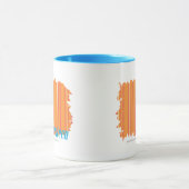 Dunne strepen Sinaasappel 2 Mok (Midden)