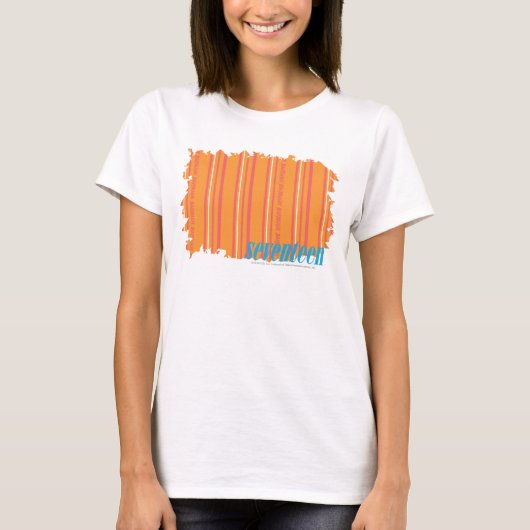 Dunne strepen Sinaasappel 2 T-shirt (Voorkant)