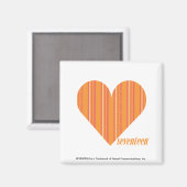 Dunne strepen Sinaasappel 3 Magneet (Voorkant / Achterkant)