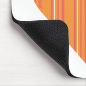 Dunne strepen Sinaasappel 3 Muismat (Hoek)